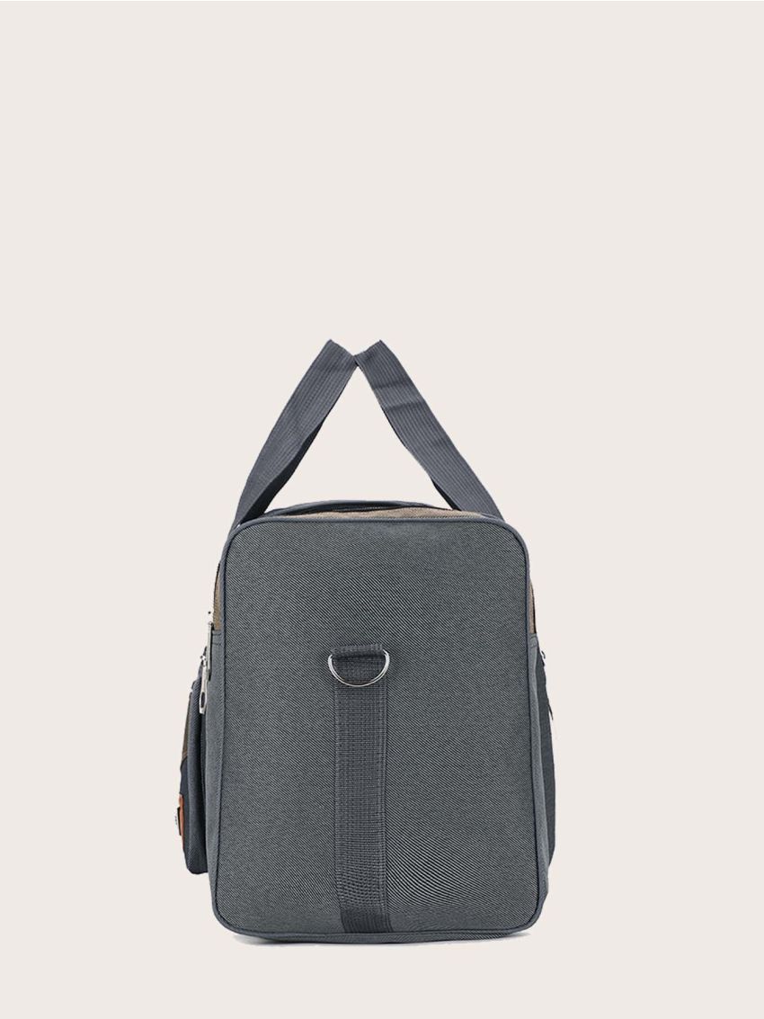 Letter Patch Decor Travel Bag