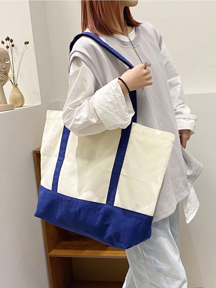 Colorblock Shopper Bag