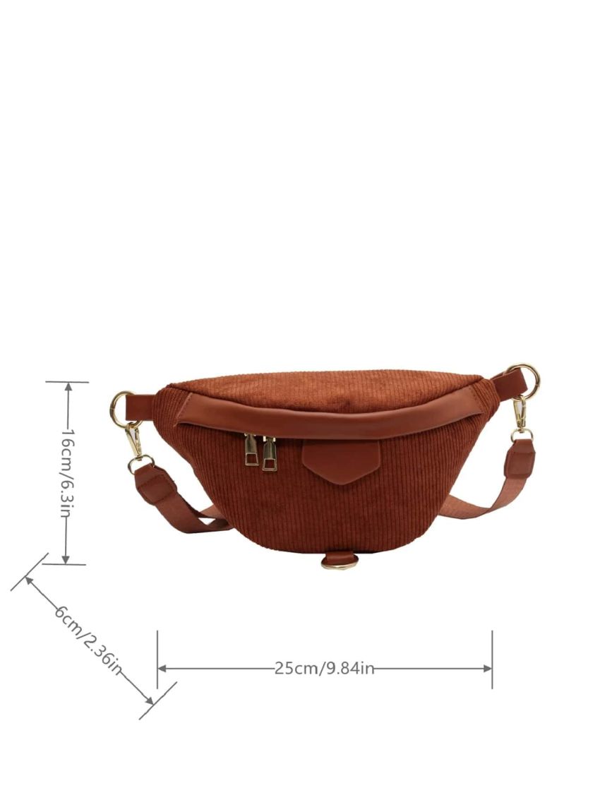 Minimalist Corduroy Waist Bag