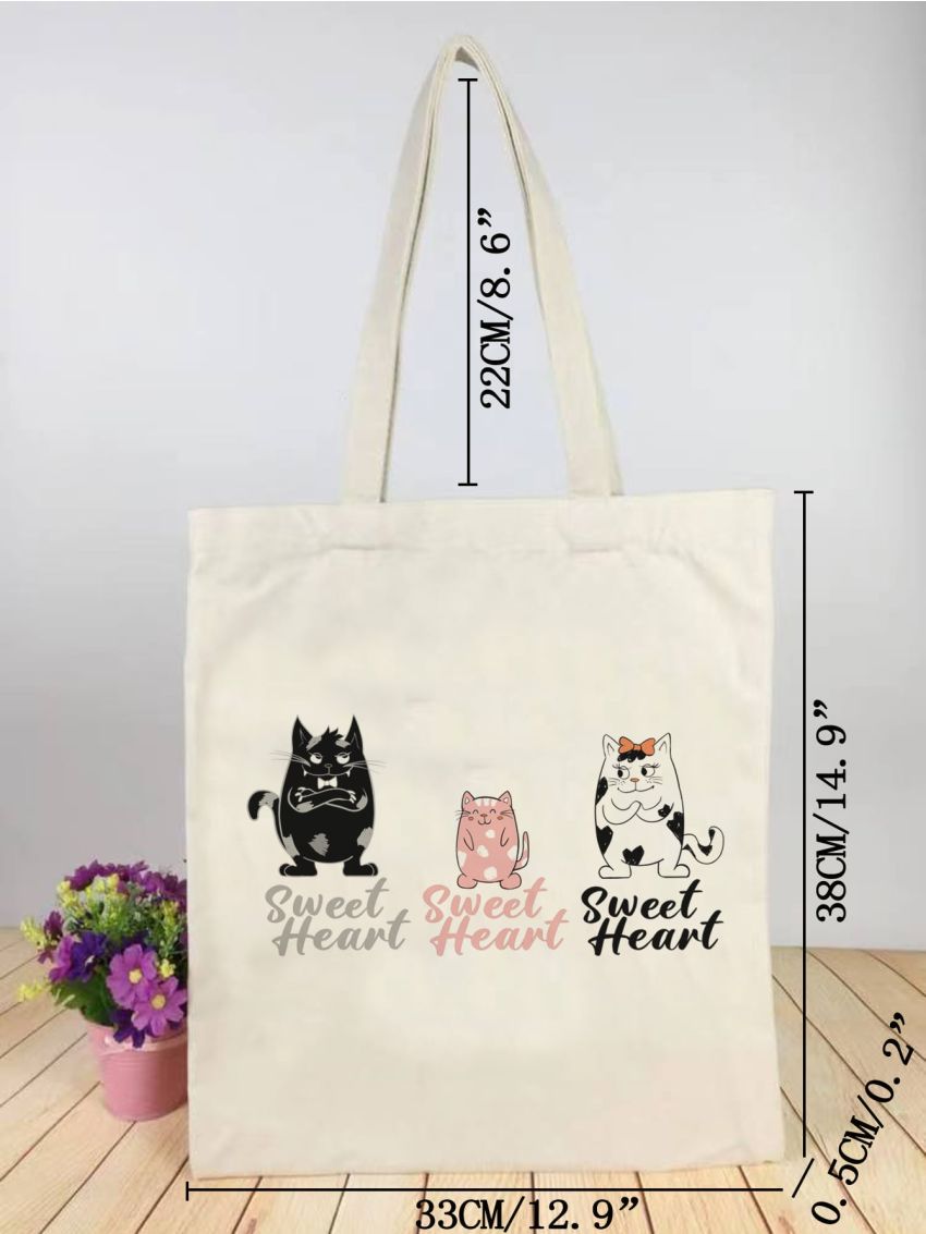 Cartoon Graphic Shopper Bag
