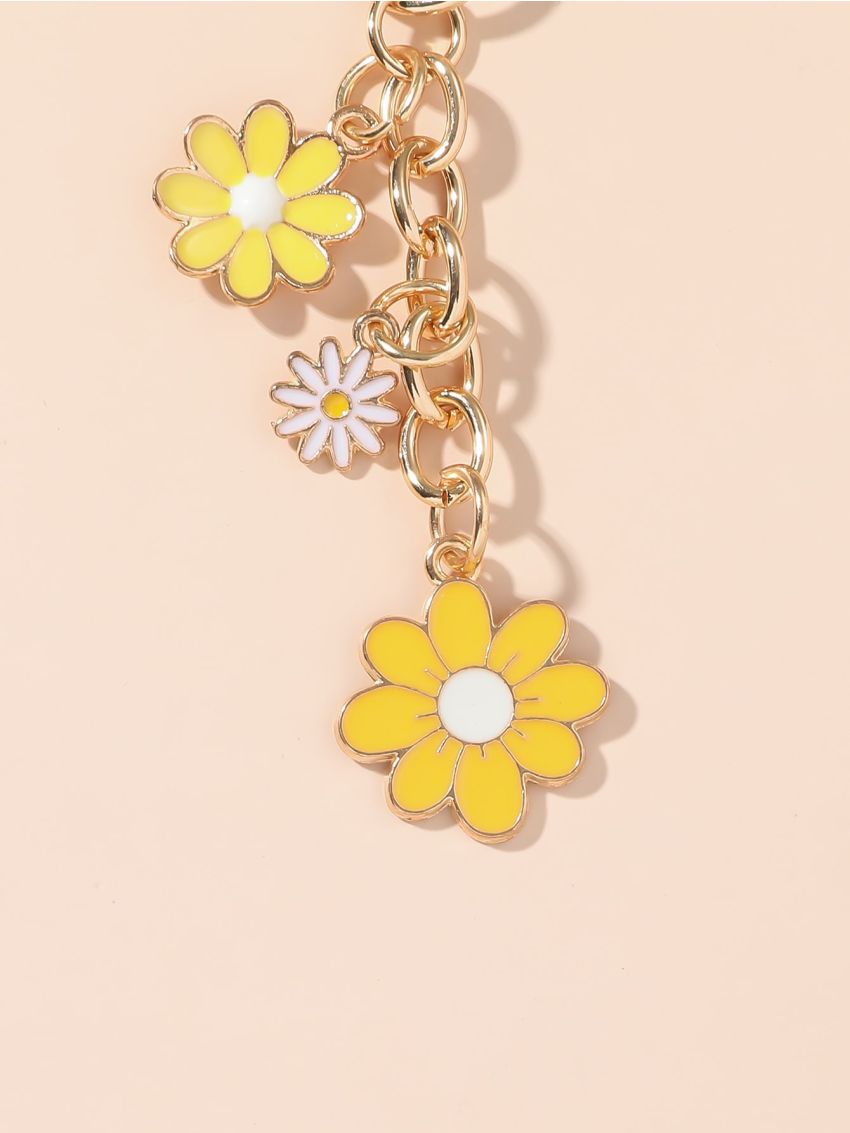 Flower Design Bag Charm