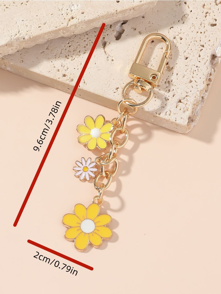 Flower Design Bag Charm