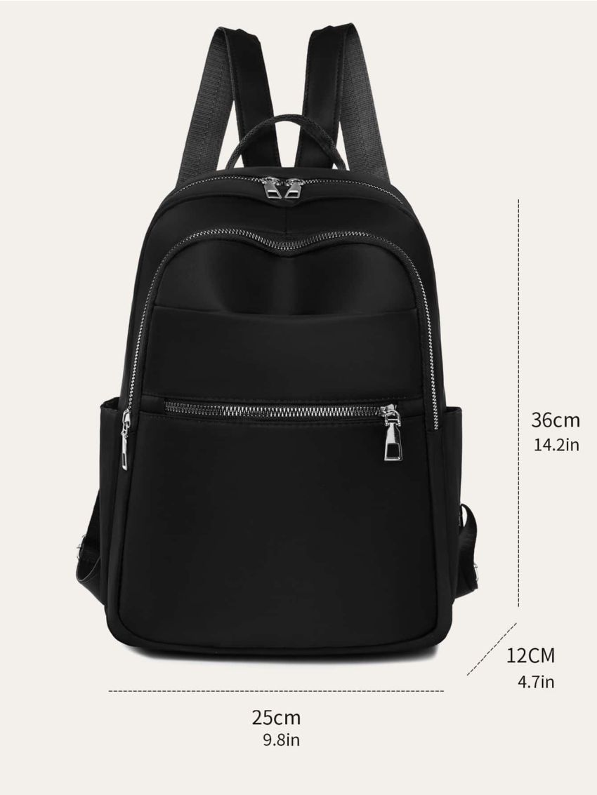 Multi-zipper Minimalist Functional Backpack