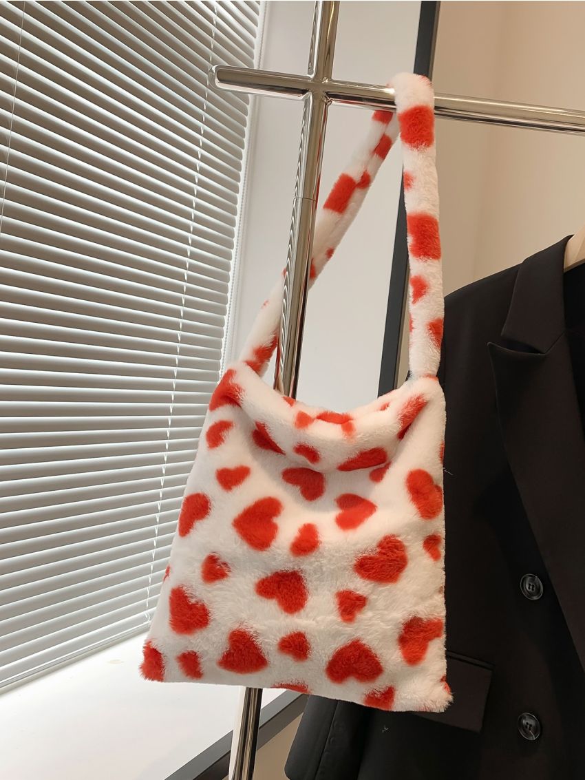 Heart Graphic Hobo Bag