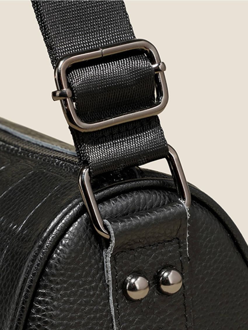 Crocodile Embossed Bucket Bag