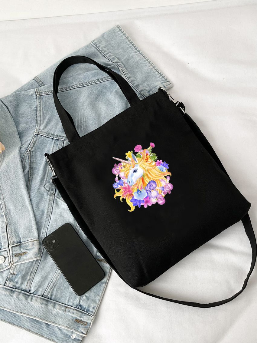 Unicorn Graphic Shopper Bag