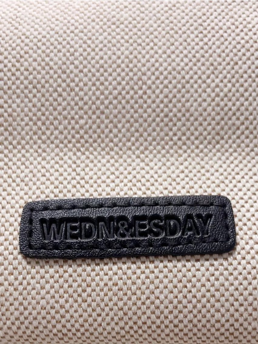 Letter Patch Shoulder Tote Bag