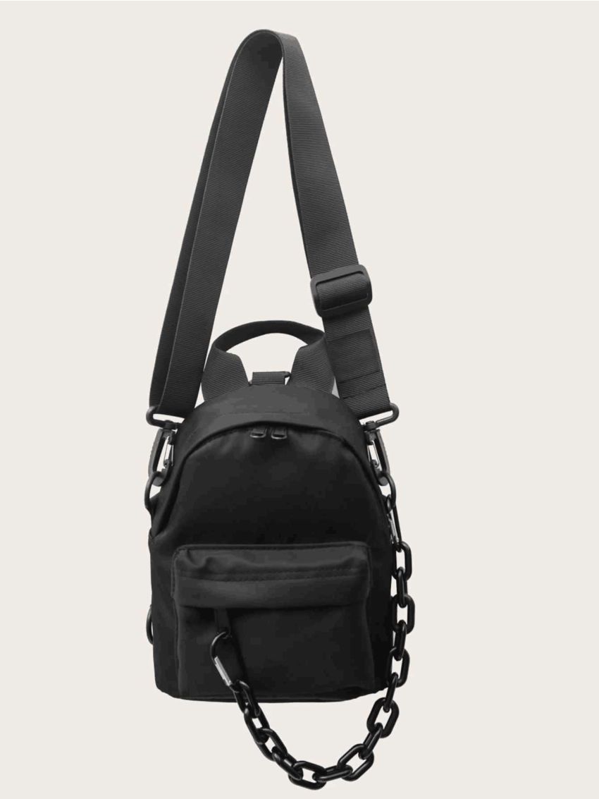 Mini Chain Decor Satchel Bag