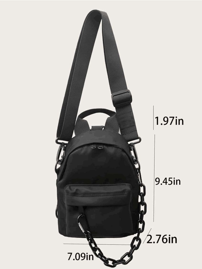 Mini Chain Decor Satchel Bag