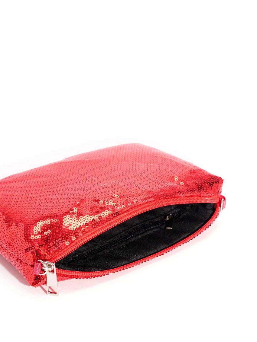 Sequin Chain Square Bag