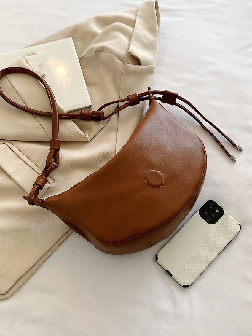 Minimalist Zipper Hobo Bag
