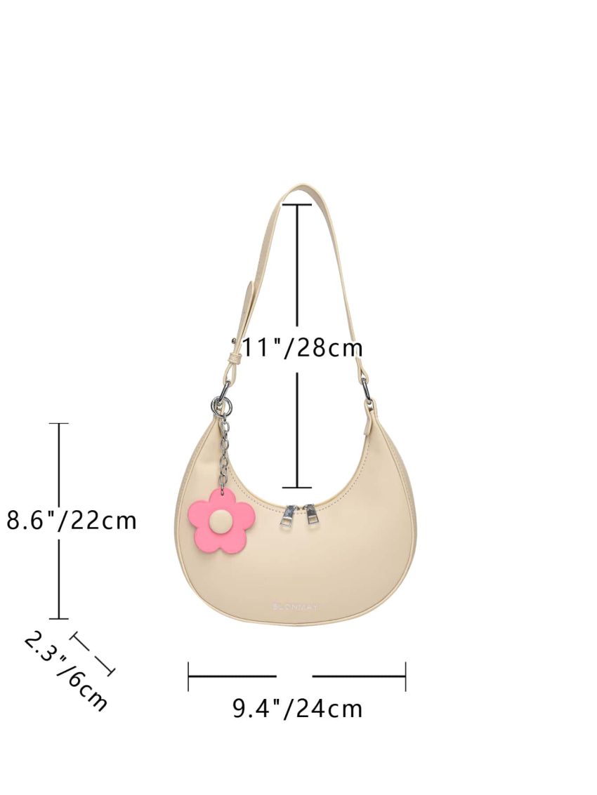 Floral Decor Hobo Bag