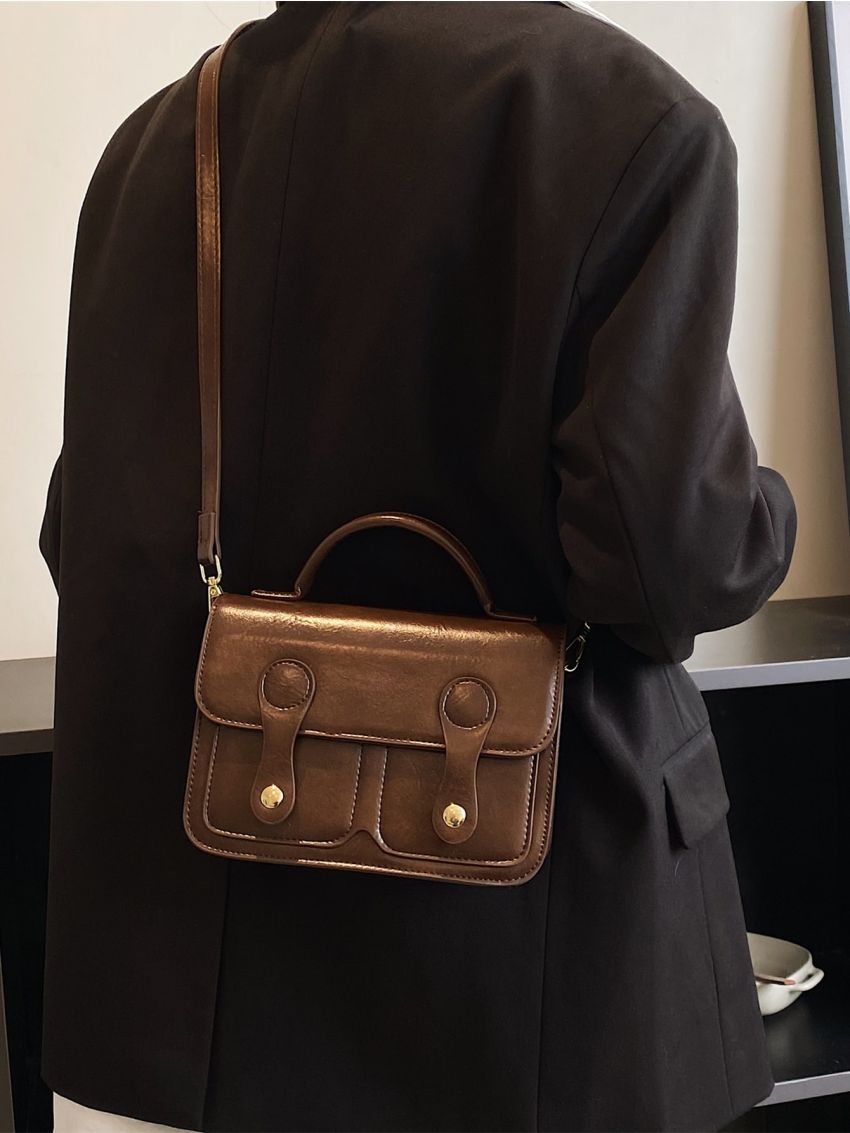 Minimalist Flap Square Bag