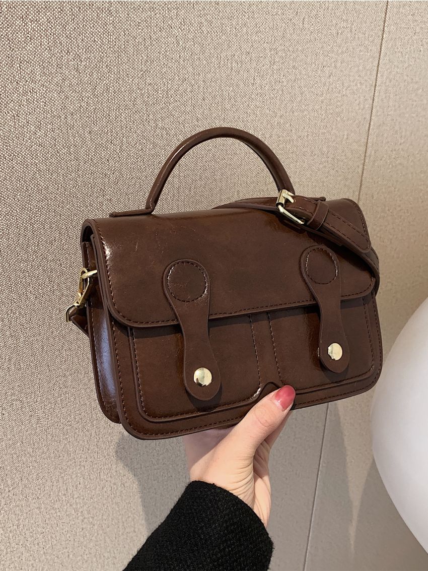 Minimalist Flap Square Bag