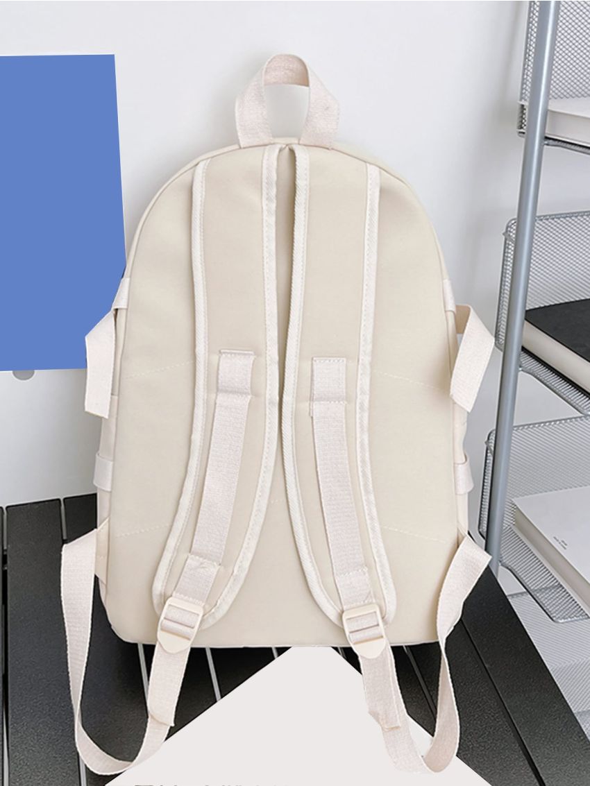 Letter Patch Functional Backpack
