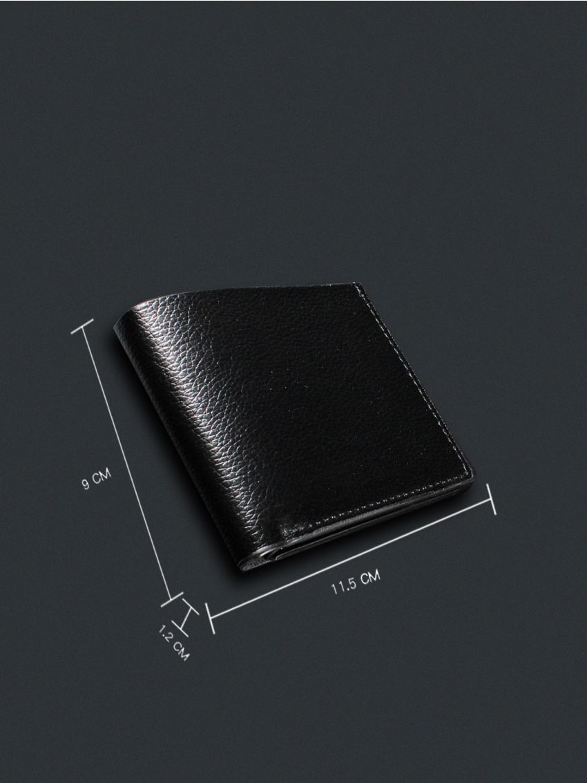 Two Tone Small Wallet Bifold Black