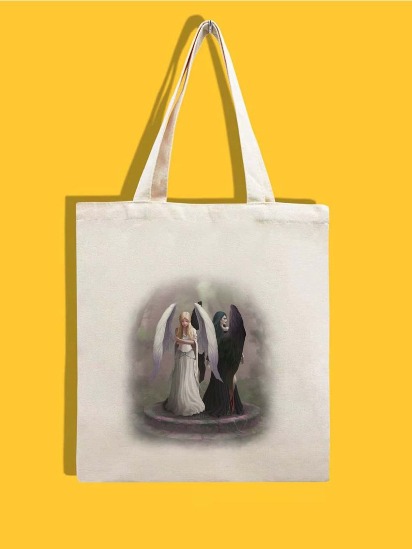 Minimalist Figure Graphic Shopper Bag