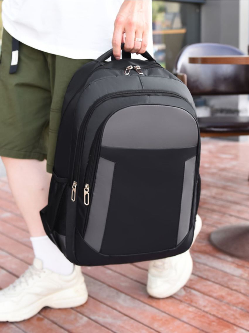 Men Colorblock Travel Backpack