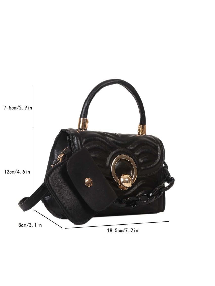 Mini Chain Decor Flap Square Bag