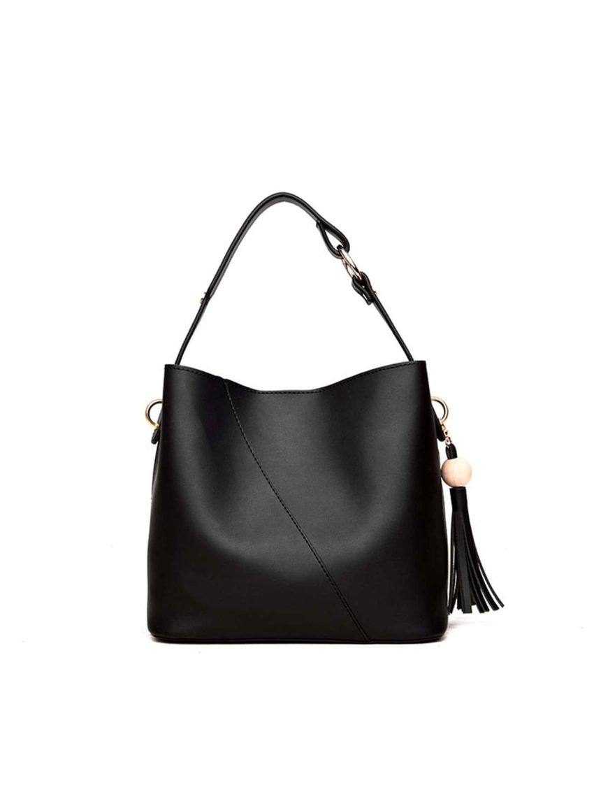 Tassel Decor Satchel Bag