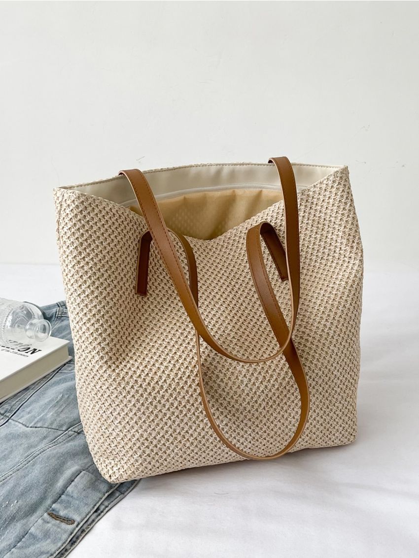 Minimalist Straw Bag
