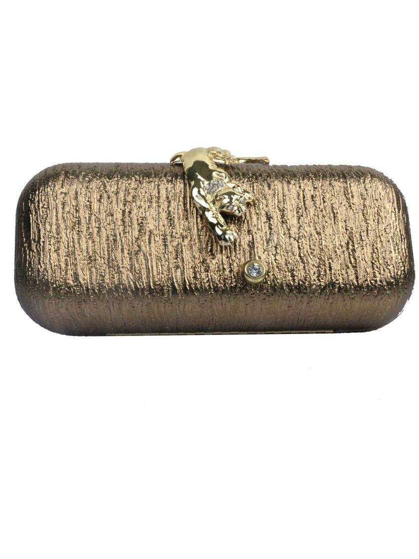 Metal & Rhinestone Decor Box Bag