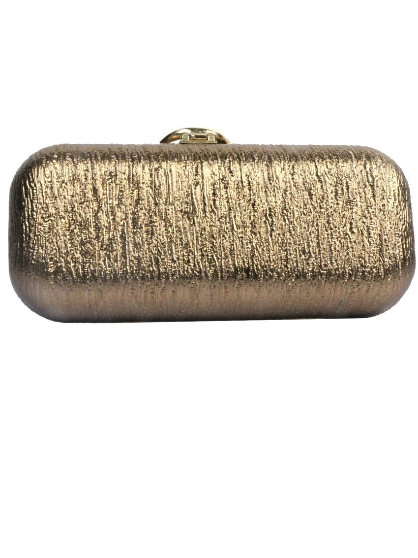 Metal & Rhinestone Decor Box Bag
