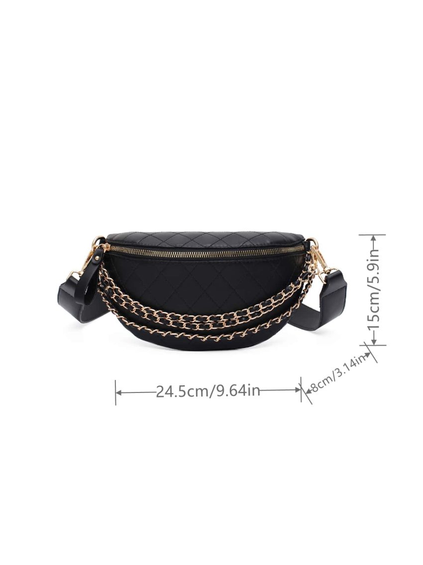 Minimalist Chain Decor Waist Bag