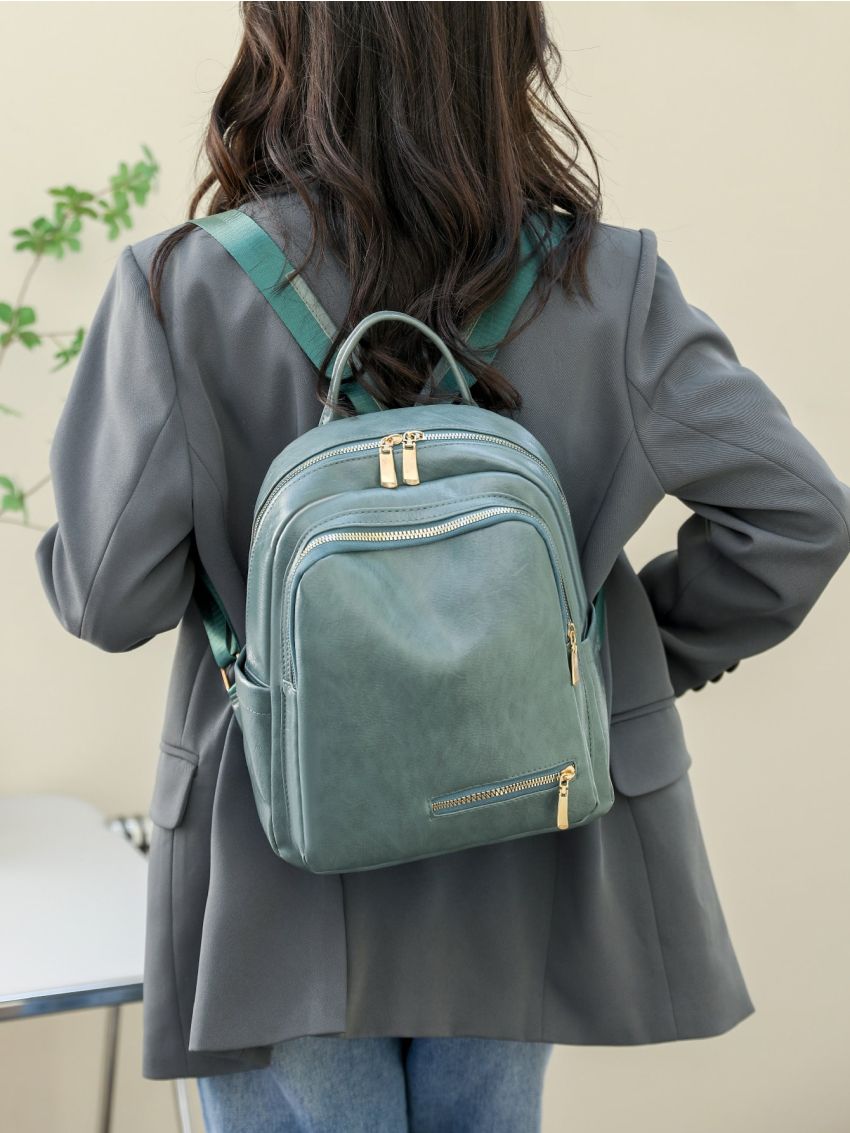 Zipper Design Functional Backpack