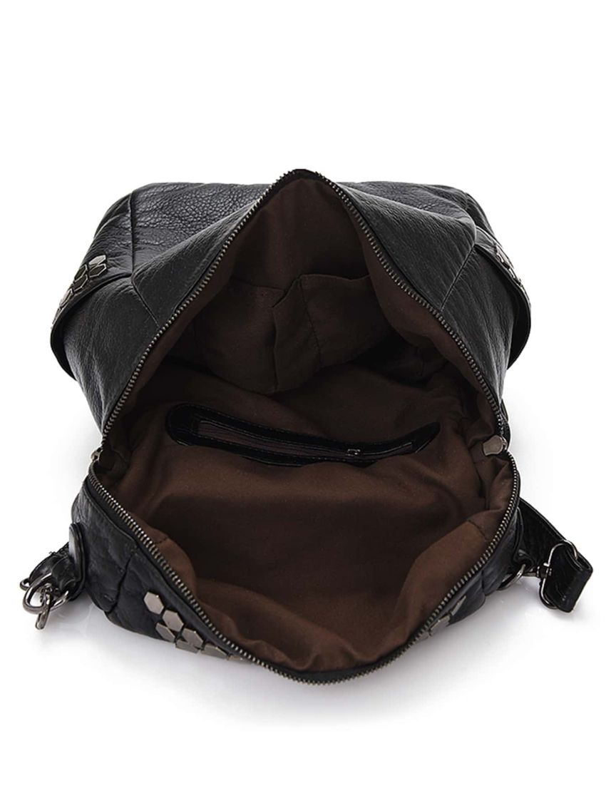 Studded Decor Functional Backpack