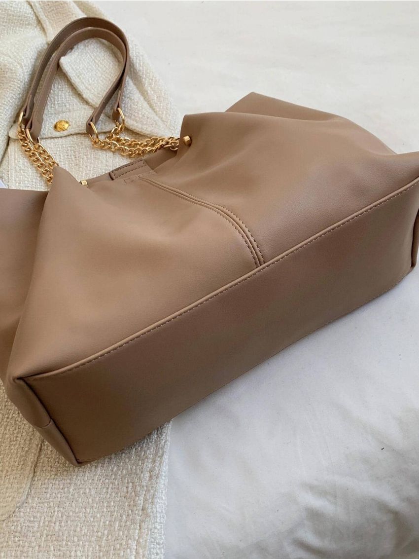 Minimalist Chain Shoulder Tote Bag