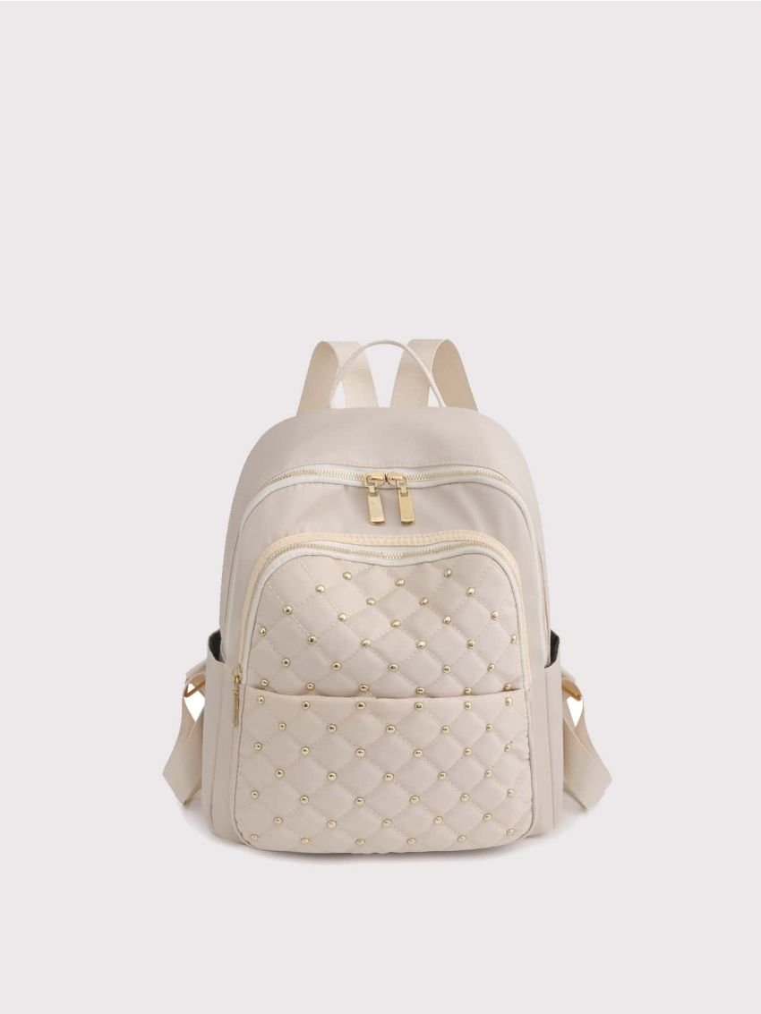 Studded Decor Functional Backpack