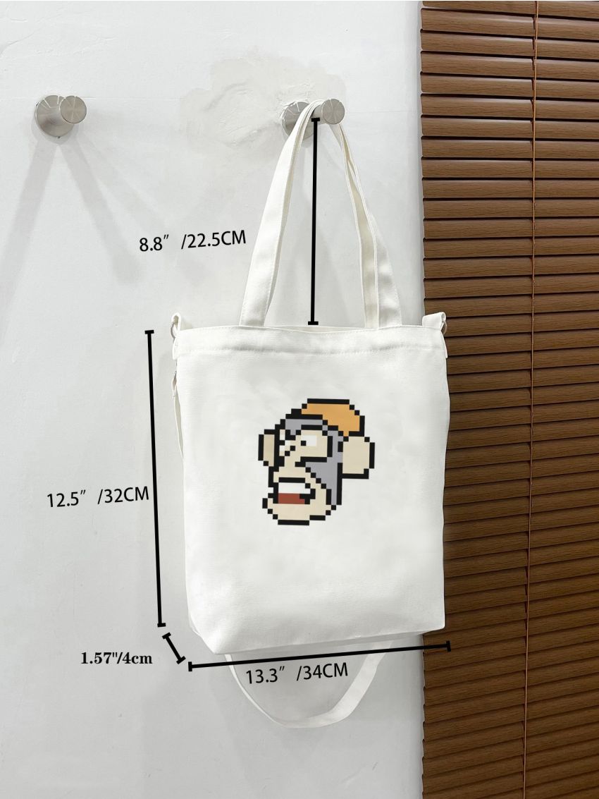 Cartoon Graphic Shopper Bag