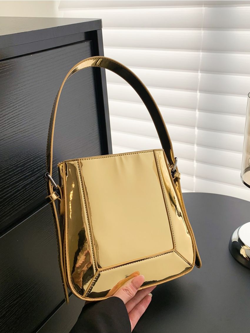Mini Metallic Square Bag