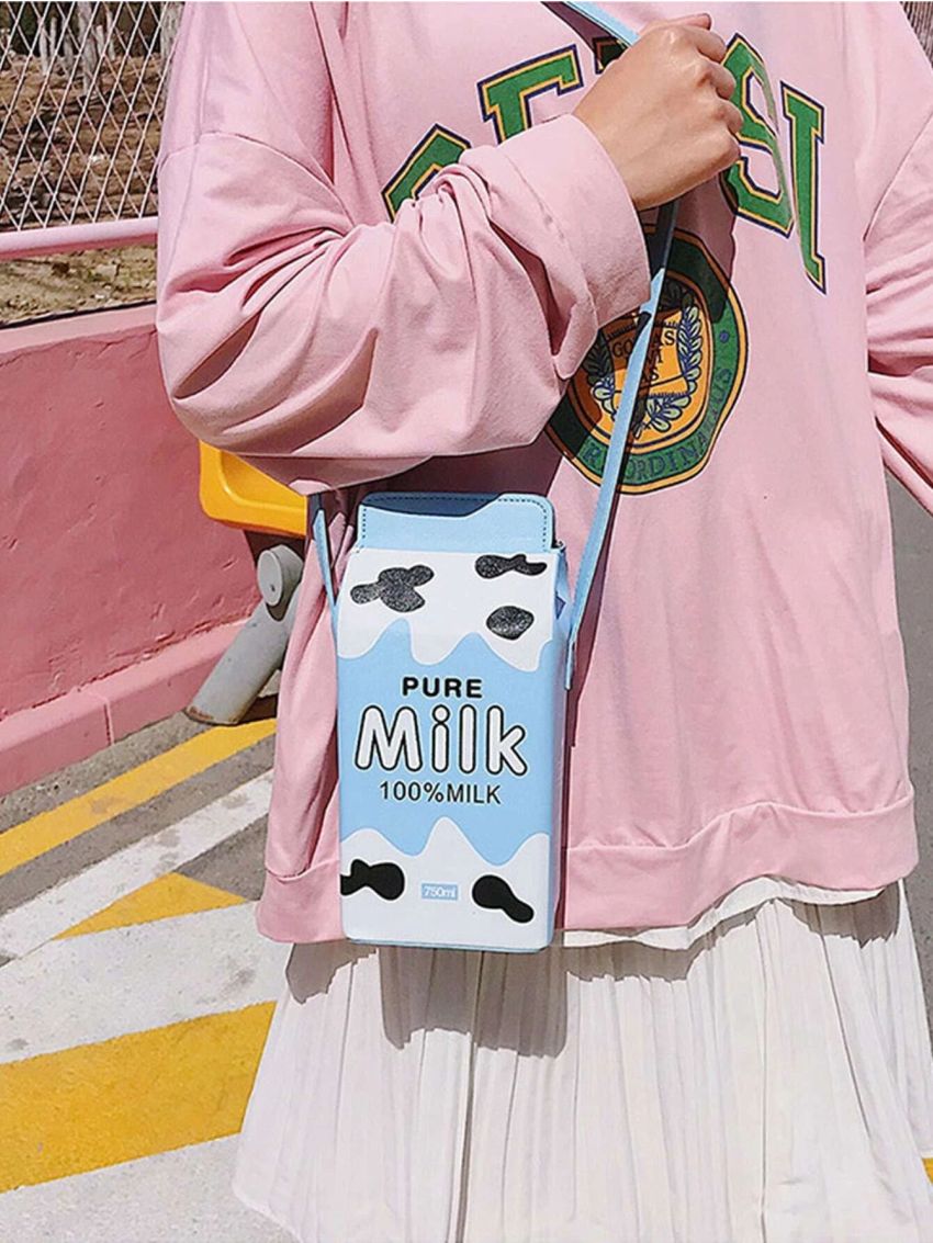 Mini Letter Graphic Box Bag