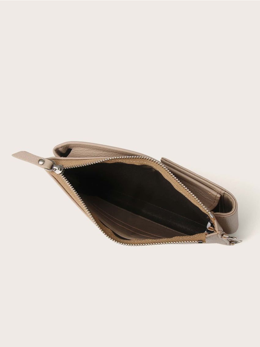 Letter Detail Flap Phone Wallet