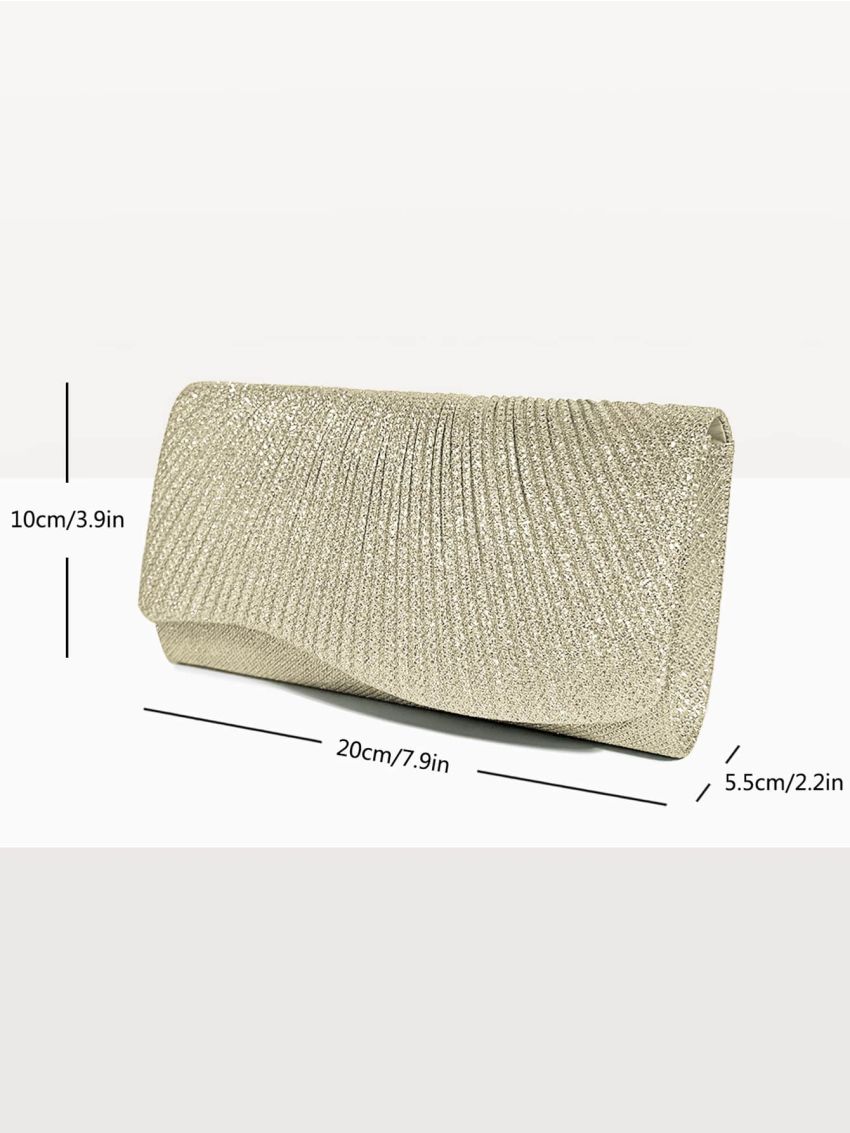 Mini Glitter Flap Square Bag