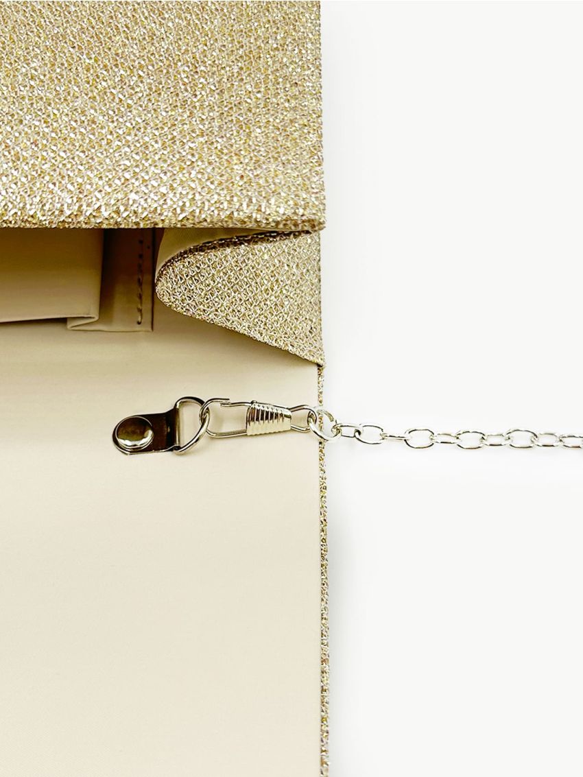 Mini Glitter Flap Square Bag
