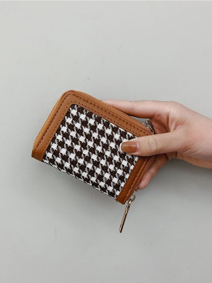 Houndstooth Pattern Card Holder