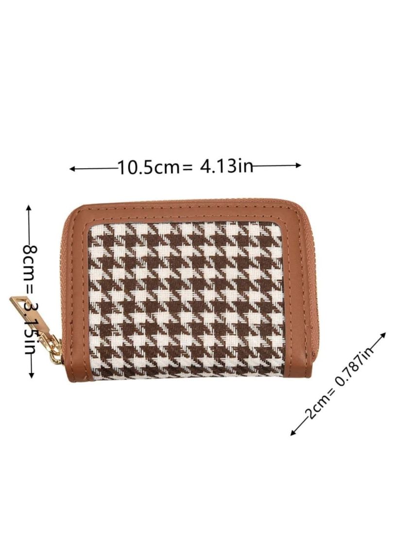Houndstooth Pattern Card Holder