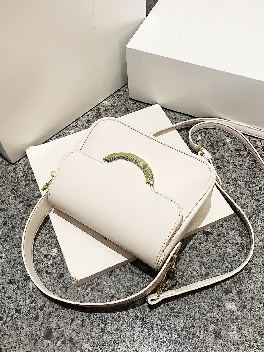 Mini Metal Decor Flap Square Bag