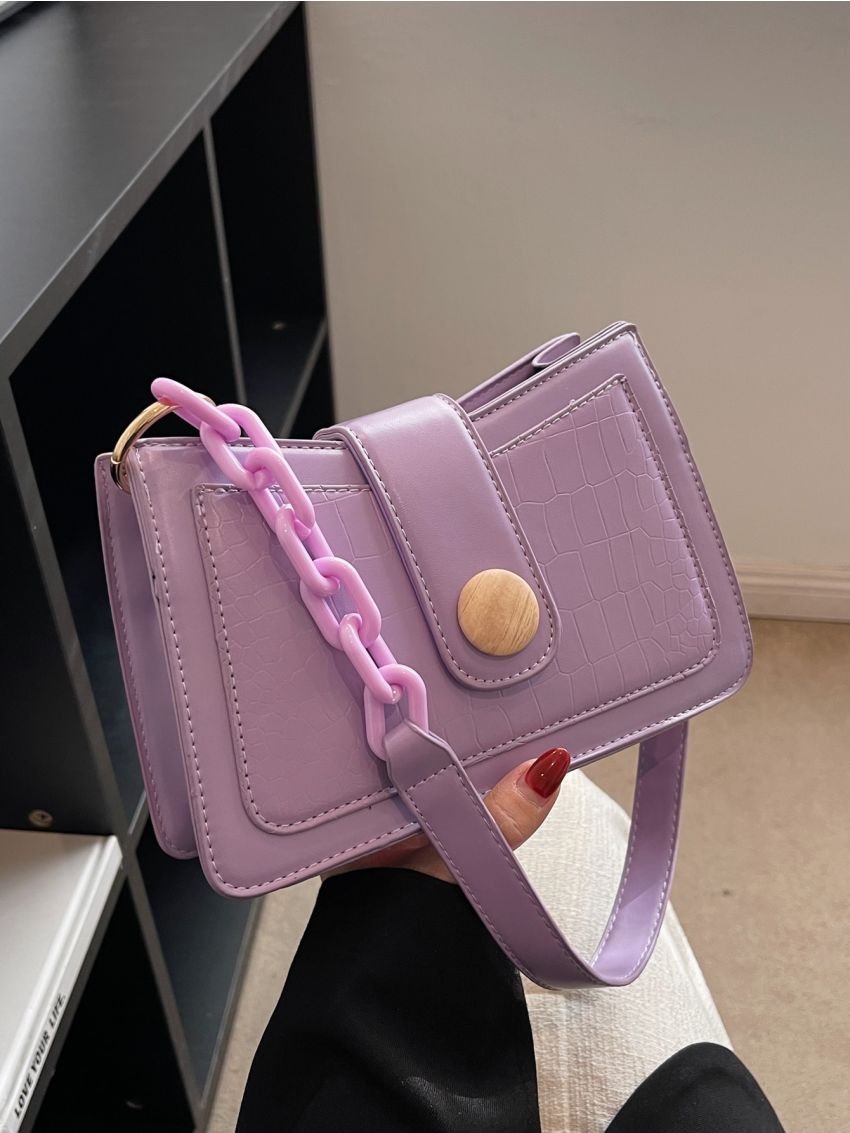 Minimalist Snap Button Hobo Bag