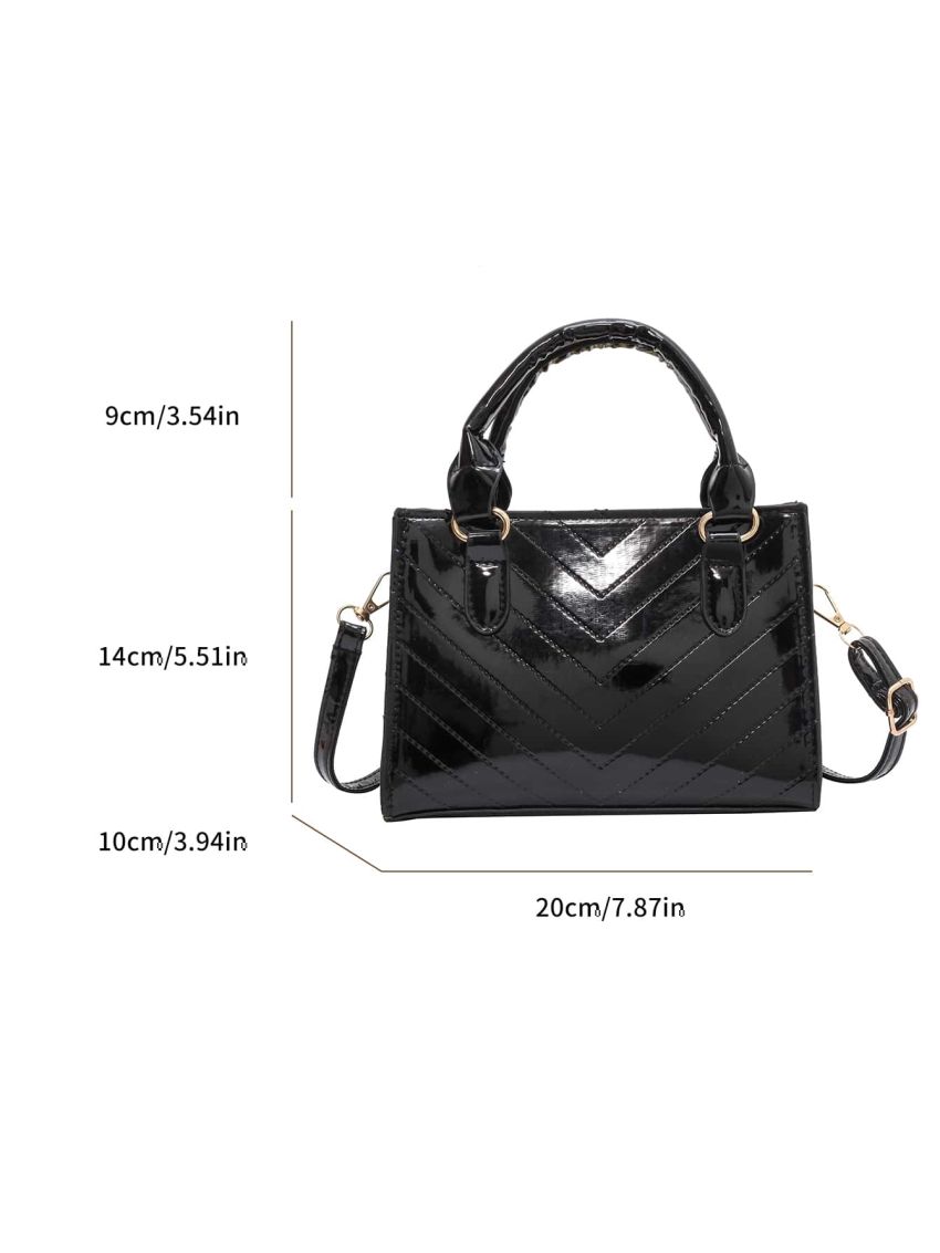 Mini Stitch Detail Square Bag