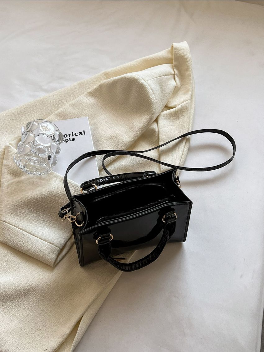 Mini Stitch Detail Square Bag