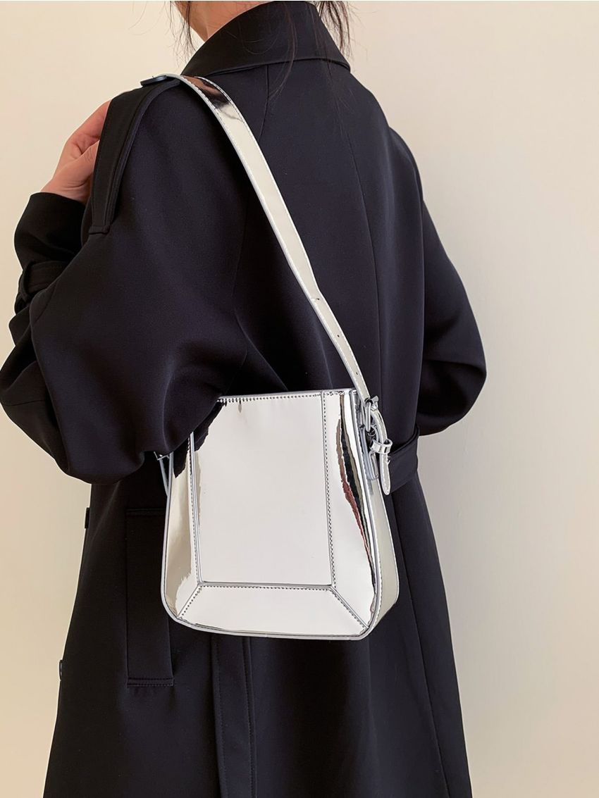 Mini Metallic Square Bag