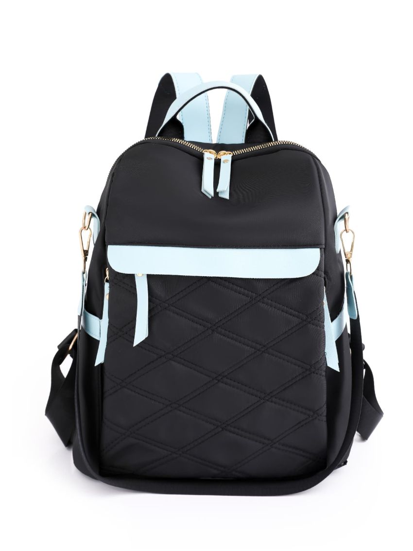 Two Tone Pocket Front Backpack