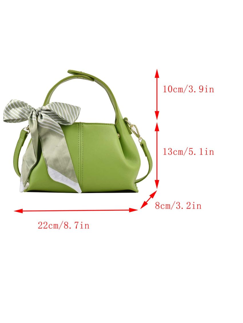 Twilly Scarf Decor Satchel Bag