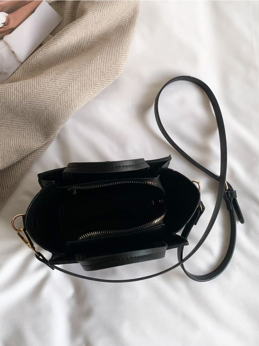 Mini Minimalist Double Handle Square Bag