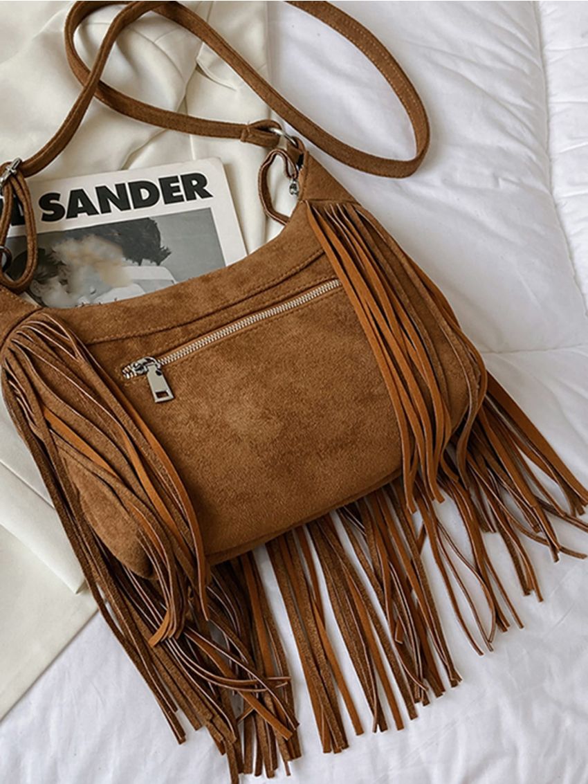 Fringe Decor Hobo Bag