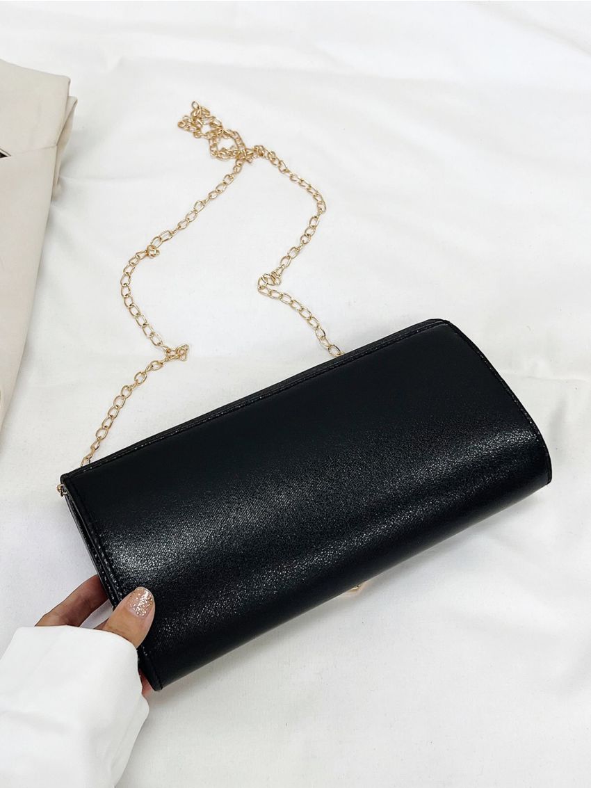 Glitter Metal Decor Flap Envelope Bag